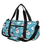 Snowman And Snowflake Pattern Print Gym Bag