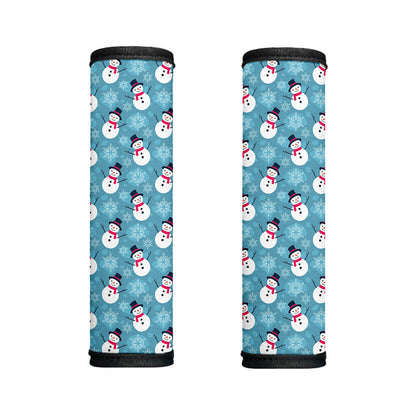 Snowman And Snowflake Pattern Print Handle Covers