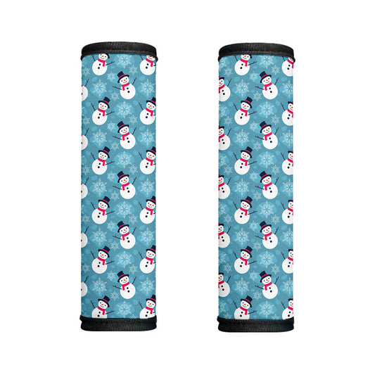 Snowman And Snowflake Pattern Print Handle Covers