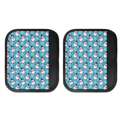 Snowman And Snowflake Pattern Print Handle Covers