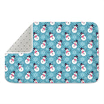 Snowman And Snowflake Pattern Print Indoor Door Mat