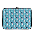 Snowman And Snowflake Pattern Print Laptop Sleeve
