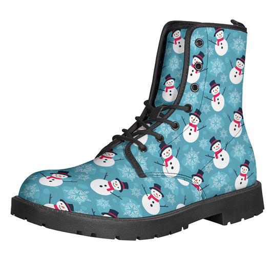 Snowman And Snowflake Pattern Print Backpack