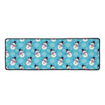 Snowman And Snowflake Pattern Print Long Kitchen Mat
