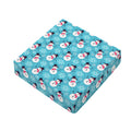 Snowman And Snowflake Pattern Print Outdoor Seat Cushion Cover