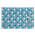 Snowman And Snowflake Pattern Print Placemat