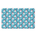 Snowman And Snowflake Pattern Print Polyester Doormat