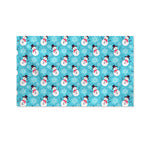 Snowman And Snowflake Pattern Print Polyester Flag