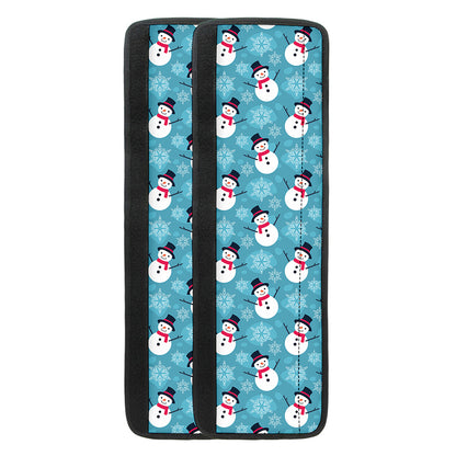 Snowman And Snowflake Pattern Print Refrigerator Handle Covers