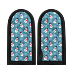 Snowman And Snowflake Pattern Print Skillet Handle Cover
