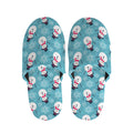 Snowman And Snowflake Pattern Print Slippers