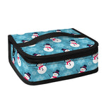 Snowman And Snowflake Pattern Print Small Lunch Bag