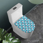 Snowman And Snowflake Pattern Print Toilet Lid Cover
