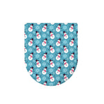 Snowman And Snowflake Pattern Print Toilet Lid Cover