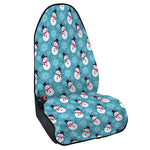Snowman And Snowflake Pattern Print Waterproof Car Seat Cover