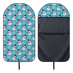 Snowman And Snowflake Pattern Print Waterproof Car Seat Cover