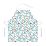 Snowman Emoji Pattern Print Adjustable Apron