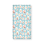 Snowman Emoji Pattern Print Baby Crib Sheet