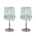 Snowman Emoji Pattern Print Bar Stool Covers