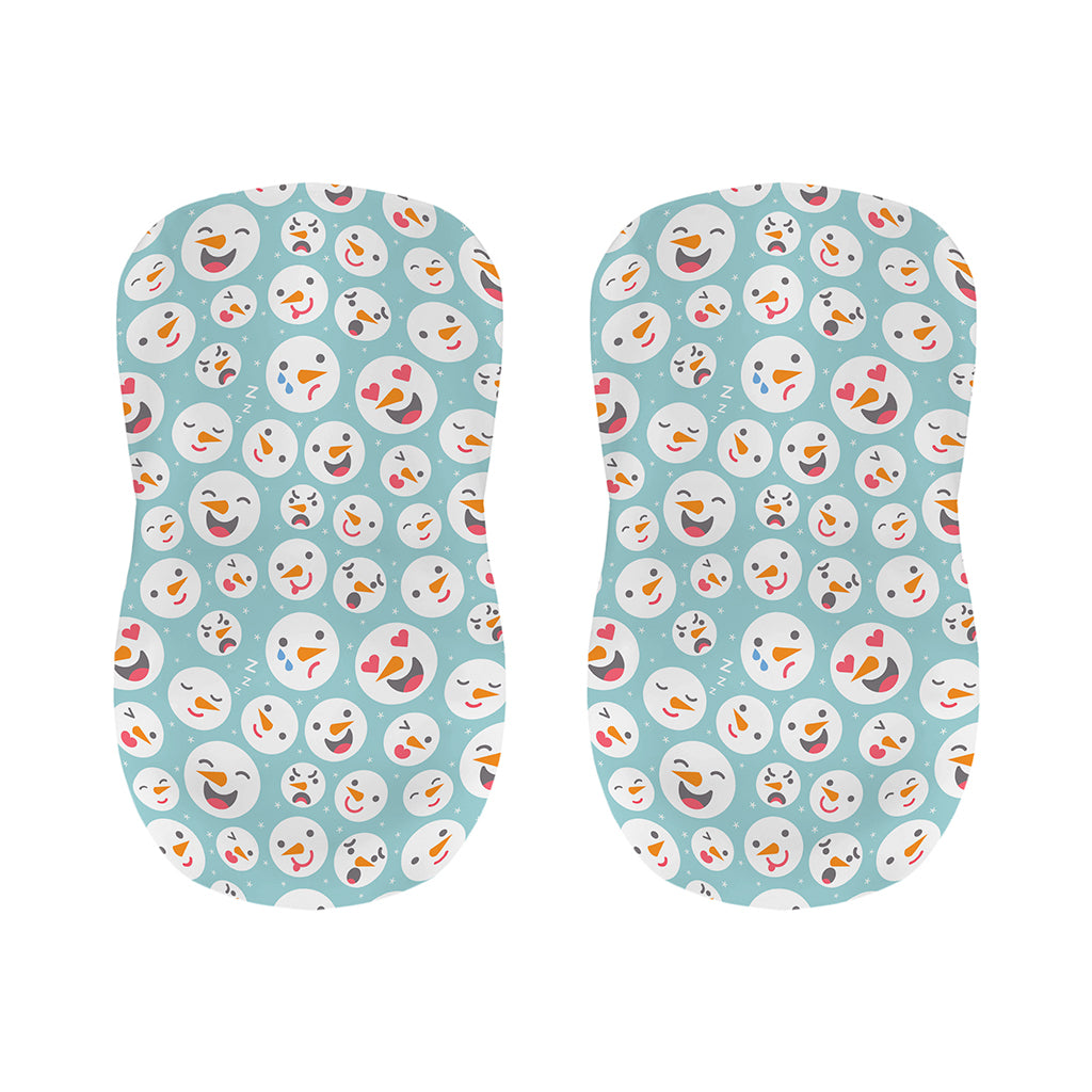 Snowman Emoji Pattern Print Bar Stool Covers
