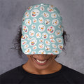 Snowman Emoji Pattern Print Baseball Cap