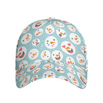 Snowman Emoji Pattern Print Baseball Cap
