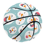 Snowman Emoji Pattern Print Basketball
