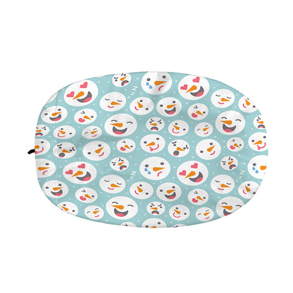 Snowman Emoji Pattern Print Car Side Mirror Covers