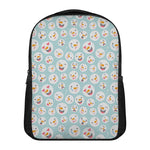 Snowman Emoji Pattern Print Casual Backpack