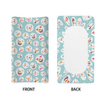 Snowman Emoji Pattern Print Changing Pad Cover