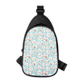 Snowman Emoji Pattern Print Sling Bag