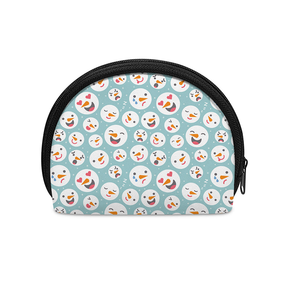 Snowman Emoji Pattern Print Coin Purse