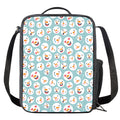 Snowman Emoji Pattern Print Crossbody Lunch Bag