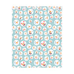 Snowman Emoji Pattern Print Curtain
