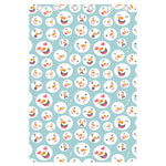Snowman Emoji Pattern Print Curtain