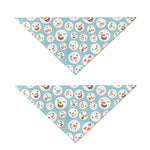 Snowman Emoji Pattern Print Dog Bandana
