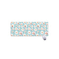 Snowman Emoji Pattern Print Extended Mouse Pad