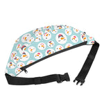 Snowman Emoji Pattern Print Fanny Pack
