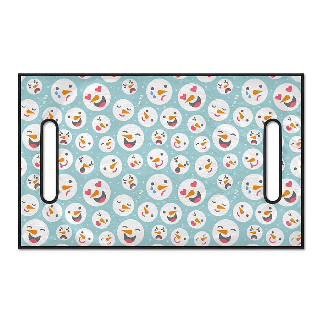 Snowman Emoji Pattern Print Golf Cart Seat Cover
