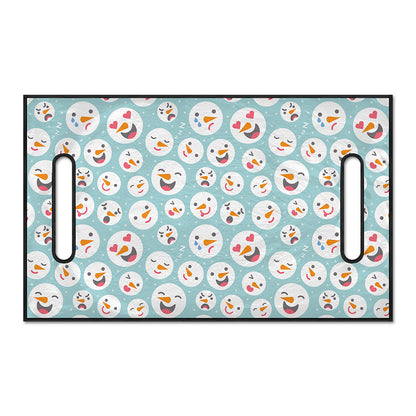 Snowman Emoji Pattern Print Golf Cart Seat Cover