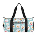 Snowman Emoji Pattern Print Gym Bag