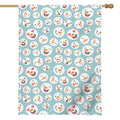 Snowman Emoji Pattern Print House Flag