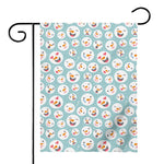 Snowman Emoji Pattern Print House Flag