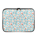 Snowman Emoji Pattern Print Laptop Sleeve