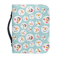 Snowman Emoji Pattern Print Leather Bible Cover