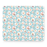 Snowman Emoji Pattern Print Mouse Pad
