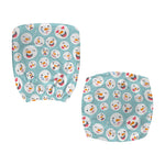 Snowman Emoji Pattern Print Office Chair Cover