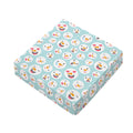 Snowman Emoji Pattern Print Outdoor Seat Cushion Cover