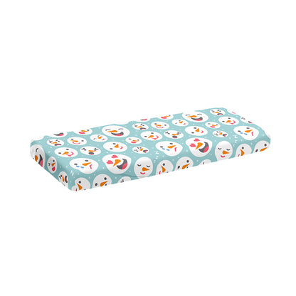 Snowman Emoji Pattern Print Piano Keyboard Cover