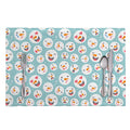 Snowman Emoji Pattern Print Placemat